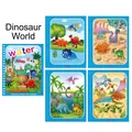 Reusable dinosaur theme water painting book for kids featuring magical cartoon scenes - Thick Single-coil Dinosaur Design (includes Pen And Opp Bag)