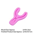 Molde de silicona rosa para tijeras y alicates con medidas precisas 14x9x1,4cm - Alicates universales / Rosa