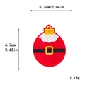 Santa Claus suit embroidery patch with dimensions 5.2cm x 6.7cm for DIY holiday decor - 5.2x6.7cm / 11179-Belt Red Round Patch