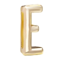 10mm golden alloy letter E charm bead for 10mm DIY slide wristbands and jewelry making - 10mm Full Drill Letter / Letter E