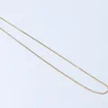 Polished 18K gold plated titanium box chain necklace with a minimalist glossy finish - Gold 0.8 Box Chain (40+5)