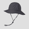 Detail of black breathable sun hat with adjustable drawstring for outdoor hiking - M (56-58cm) / Black