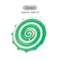 Fidget spinner arc-en-ciel avec motif en spirale vert et crème et dents d'engrenage - Vert
