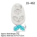 Oval holly leaf silicone mold for baking and resin crafts with realistic leaf textures - Number 2 / Gray