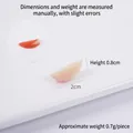 Miniature resin apple slices for DIY crafts, 2cm realistic fruit pieces for accessories - 2cm Two-prong Red Apple Slice