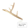 Golden antler hair clip with matte finish and duckbill clamp for festive styling - Style 8 Matte Gold