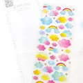 Rainbow clouds and golden star crystal stickers for scrapbooking and diary decoration - Rainbow Cloud
