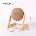 Medium size sisal cat scratcher ball with dimensions 22x18x16cm and 16cm diameter - L-shaped Medium