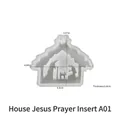 Silikonform für DIY-Krippenhaus aus Harz, Abmessungen 12,8 cm x 12,3 cm für Bastelarbeiten - Jesus Segen Einsatz