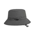 Cappello da pescatore grigio scuro impermeabile con coulisse regolabile per esterni - Taglia Unica(Regolabile) / Grigio