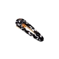 Elegant geometric acetate hair clip featuring a black and white marble tortoiseshell pattern - 17# Black Marble Drop Style
