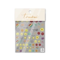 Stickers à ongles en relief 3D avec sourires colorés et motifs de cœurs variés - Style Sourire Arc-en-ciel Tournesol (to503)
