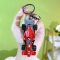 Miniature red F1 racing car alloy keychain toy for bags and keys accessories gift - Alloy Formula Racing Car-Red / Red
