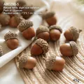 Set of 12 natural acorns for rustic Christmas decor and DIY autumn craft arrangements - Acorns/12pcs