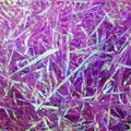 Iridescent purple raffia paper filler for gift boxes with shiny metallic finish - 100g Pack / Iridescent Purple