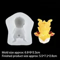 DIY Silikonform für süße schlafende Rehe und Fondant-Kuchendekorationen - B232 / Transparent