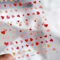 Translucent heart nail art sticker KKO97 featuring red and pink heart patterns - Red Hearts (KX097)