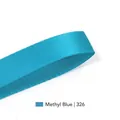 6mm Methyl Blue satin polyester ribbon with fine twill texture for gift packaging - Methyl Blue(326)