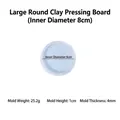 Moule circulaire bleu de 8cm en silicone pour argile et loisirs créatifs - Grande Planche à Presser l'Argile Ronde 8cm