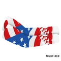 Cooling arm sleeves with American flag and baseball stitch design for outdoor sports - Basketball Baseball US Flag(MGXT-010)