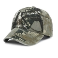 Gorra de béisbol táctica de camuflaje verde y marrón con visera curva de lona - Talla única / 1# Camuflaje de Árbol