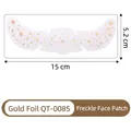 Metallic gold star freckle face stickers, 150mm x 52mm waterproof temporary tattoo art - Gold Stamping Freckle Face Patch(QT-0085)