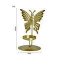 Golden butterfly iron candle holder minimalist nordic decorative stand 15cm high - Butterfly / Gold