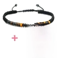 Adjustable Morse code bracelet for son with tiger eye stones and inspirational card - Tiger Eye Stone with Card Morse Code Bracelet