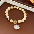 Freshwater Pearl Jade Elastic Bracelet