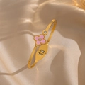 2003 Golden Four-leaf Clover Pink