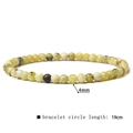 4mm/19cm Straw Yellow Turquoise