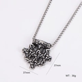 Celtic Viking pendant necklace in silver stainless steel with 37mm size specifications - Viking Celtic Knot Style (4)