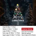 Christmas tree window sticker size guide with five dimensions from 40x70cm to 120x210cm - Small [40*70CM]