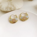 Chic hollow heart-shaped hoop earrings in gold, silver, and rose gold finishes - Tricolor Hollow Heart