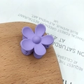 Matte lilac purple flower hair claw clip in daisy design for elegant hair styling - Small Flower Style / Light Purple
