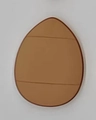 Braune tropfenförmige Mini-Finger-Quaste für Make-up-Blending und Concealer-Auftrag - Hautfarben
