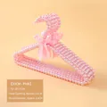 Rosa Perlenkleiderbügel mit Schleife, hochwertiger 30 cm Bügel für Kinderkleidung - Kleiderbügel (Kinder) / 30cm / Rosa