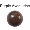 Polished purple aventurine crystal sphere showing natural gemstone texture and shine - Purple Aventurine