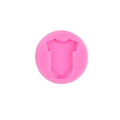 Pink silicone baby romper mold for chocolate fondant and cake decoration - 1# Baby Romper / Pink