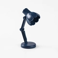 Mini lampe de bureau LED bleu marine avec abat-jour fleur et bras articulé réglable - 09B-Bleu