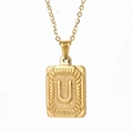 Style Lettre U Dorée (U)