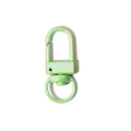 Mint green spring lobster clasp with rotating base for DIY keychains and accessories - UV Light Green