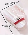 Pinza de pelo con forma de sushi en acetato perlado rosa y blanco para mujer - Bádminton