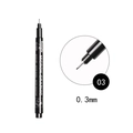 GuangNa 0.3mm black waterproof fineliner pen with replaceable ink for drawing - 03-0.3mm Line Width