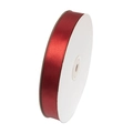 Vibrant red 2cm polyester satin ribbon roll for gift wrapping and cake decoration - Dark Wine Red