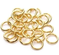 Bulk gold-plated open jump rings for DIY jewelry making and necklace connector parts - Golden (flat Opening Needs To Be Broken Open) / 3mm*0.5mm/4g/pack [outer Diameter*wire Diameter]