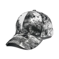 Cappellino da baseball tie-dye nero e bianco unisex con visiera curva dal design trendy - Tie-dye Bianco e Nero (A)