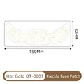 Waterproof gold stamping freckle face patches in model QT-0001 with 150x52mm dimensions - Gold Foil Freckle Style (QT-001) / Gold