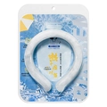 White PCM neck cooling ring in blister pack for 150 min heat relief and reusable use - 28°C Blister Packaging / White