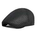 Klassische schwarze, atmungsaktive Mesh-Schirmmütze für Damen und Herren aus Polyestergewebe - Ca. 56-58cm / Schwarz